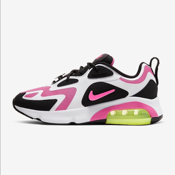 ✨ NWT Nike Air Max 200 hyper pink with black ✨ - Picture 2 of 8